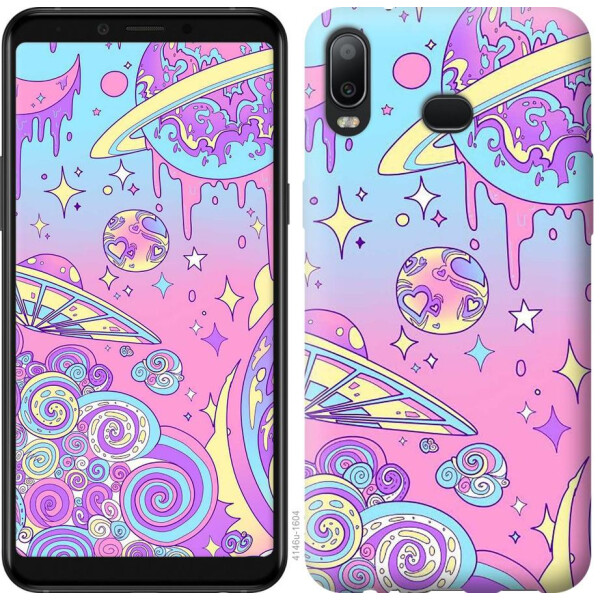 

Чехол на Samsung Galaxy A6s Розовая галактика (04798)