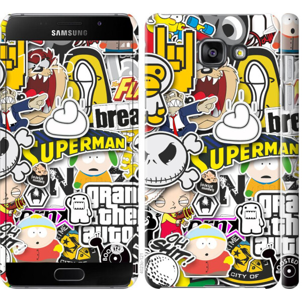 

Чехол на Samsung Galaxy A7 (2016) A710F Popular logos (04798)