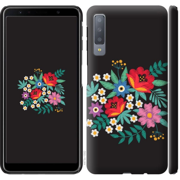 

Чехол на Samsung Galaxy A7 (2018) A750F Вышитые цветы (04798)