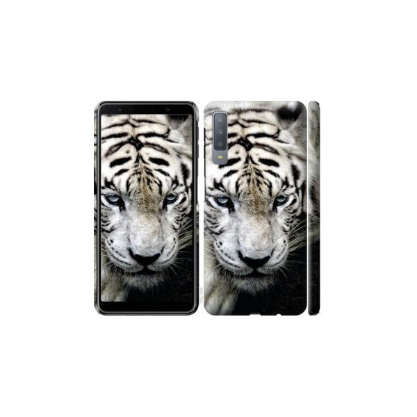 

Чехол на Samsung Galaxy A7 (2018) A750F Грустный белый тигр (04798)