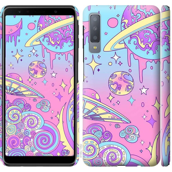 

Чехол на Samsung Galaxy A7 (2018) A750F Розовая галактика (04798)