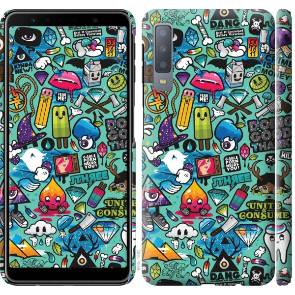 

Чехол на Samsung Galaxy A7 (2018) A750F Стикер бомбинг 1 (04798)