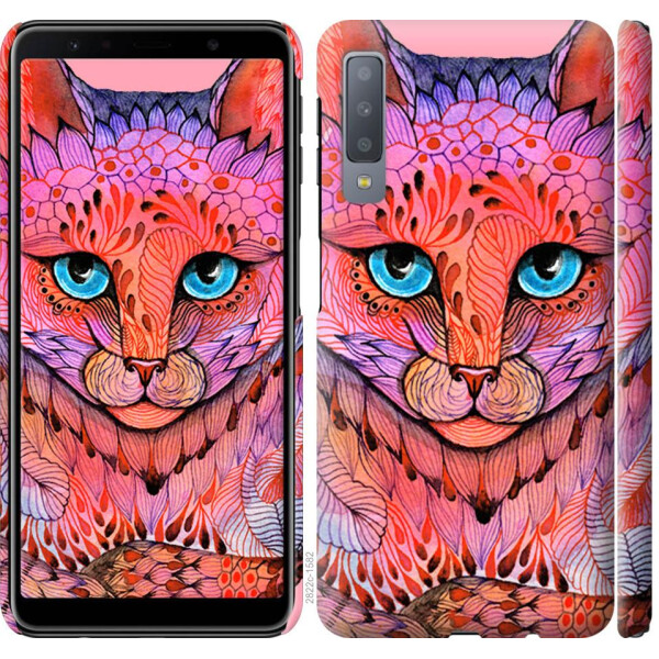 

Чехол на Samsung Galaxy A7 (2018) A750F Узорчатая кошка (04798)