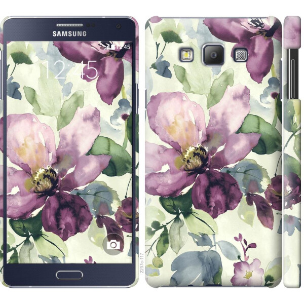

Чехол на Samsung Galaxy A7 A700H Цветы акварелью (04798)