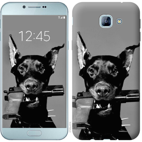 

Чехол на Samsung Galaxy A8 (2016) A810 Доберман (04798)