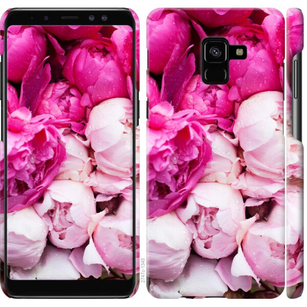 

Чехол на Samsung Galaxy A8 Plus 2018 A730F Розовые пионы (04798)