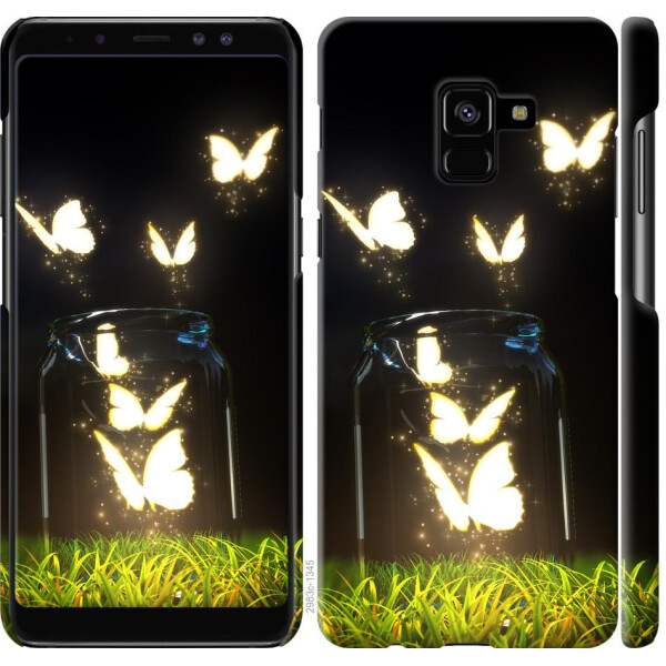 

Чехол на Samsung Galaxy A8 Plus 2018 A730F Светящиеся бабочки (04798)