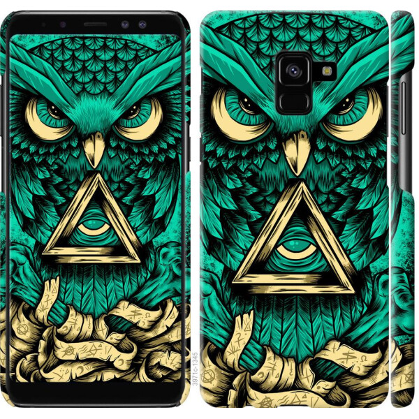 

Чехол на Samsung Galaxy A8 Plus 2018 A730F Сова Арт-тату (04798)