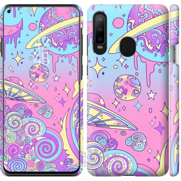 

Чехол на Samsung Galaxy A8S Розовая галактика (04798)