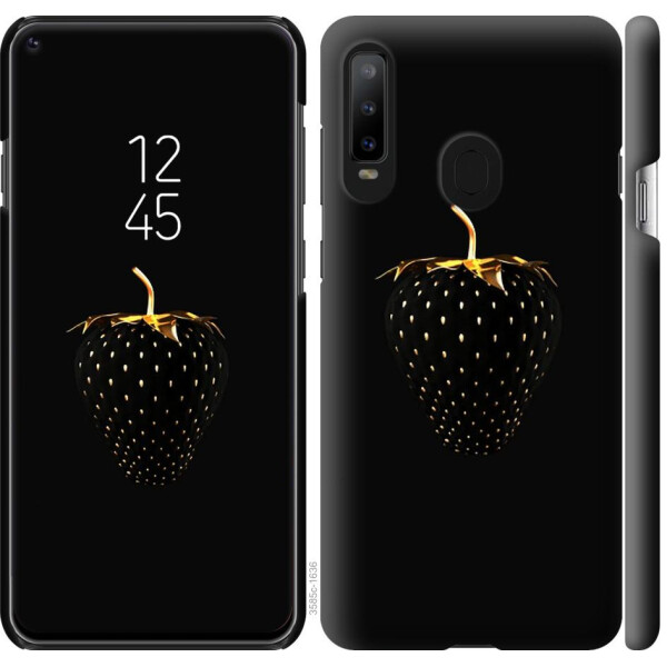 

Чехол на Samsung Galaxy A8S Черная клубника (04798)