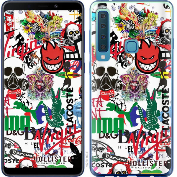 

Чехол на Samsung Galaxy A9 (2018) Many different logos (04798)