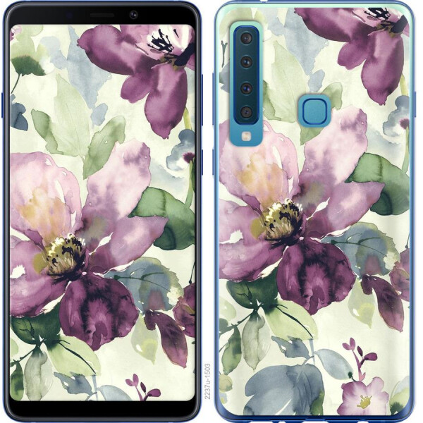 

Чехол на Samsung Galaxy A9 (2018) Цветы акварелью (04798)
