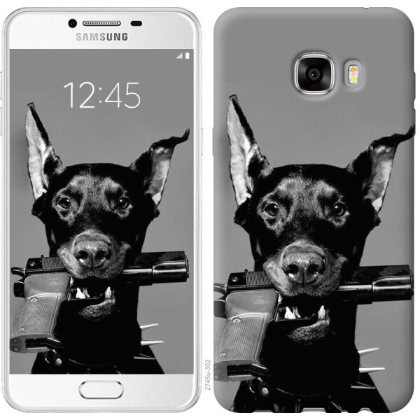 

Чехол на Samsung Galaxy C7 C7000 Доберман (04798)
