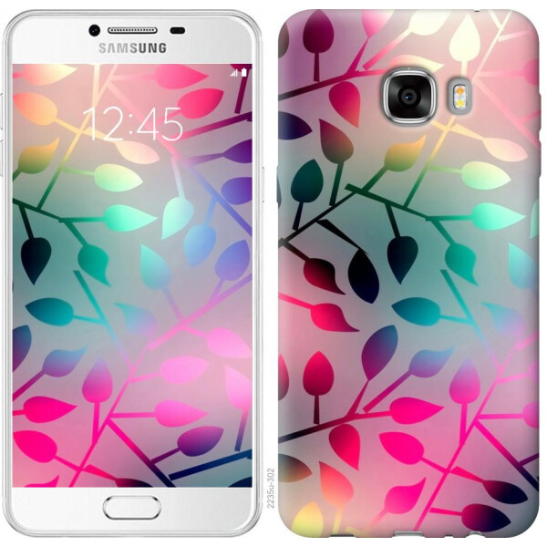 

Чехол на Samsung Galaxy C7 C7000 Листья (04798)