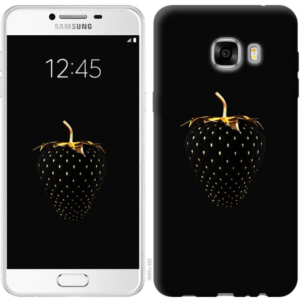 

Чехол на Samsung Galaxy C7 C7000 Черная клубника (04798)