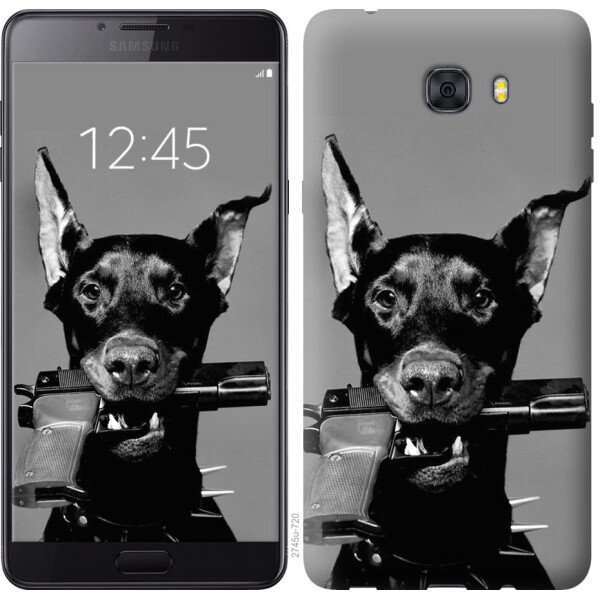 

Чехол на Samsung Galaxy C9 Pro Доберман (04798)