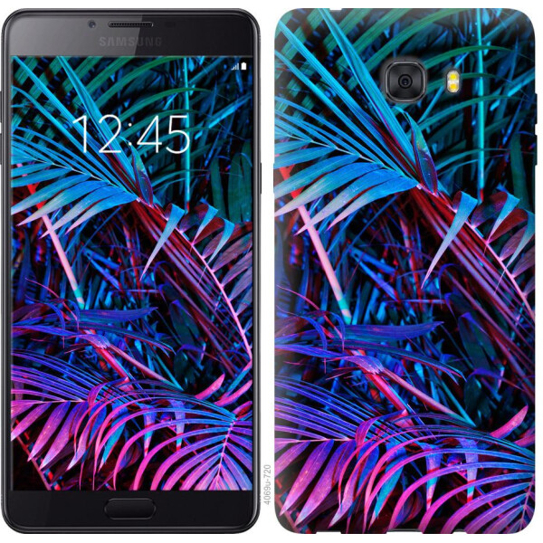 

Чехол на Samsung Galaxy C9 Pro Папоротник под ультрафиолетом (04798)