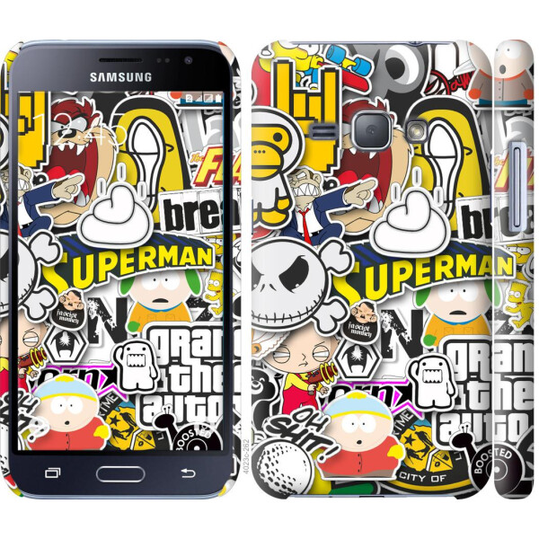 

Чехол на Samsung Galaxy J1 (2016) Duos J120H Popular logos (04798)