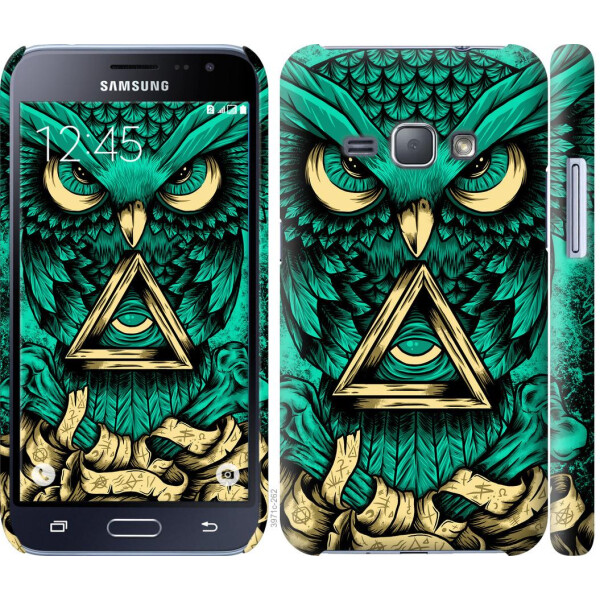 

Чехол на Samsung Galaxy J1 (2016) Duos J120H Сова Арт-тату (04798)
