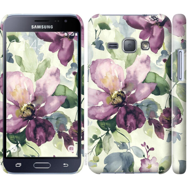 

Чехол на Samsung Galaxy J1 (2016) Duos J120H Цветы акварелью (04798)