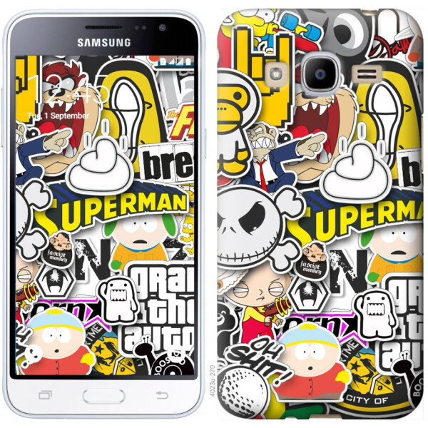 

Чехол на Samsung Galaxy J2 (2016) J210 Popular logos (04798)