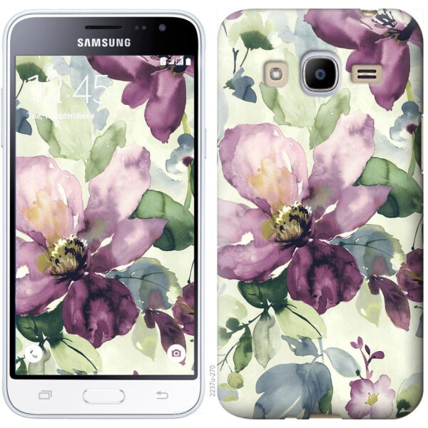 

Чехол на Samsung Galaxy J2 (2016) J210 Цветы акварелью (04798)