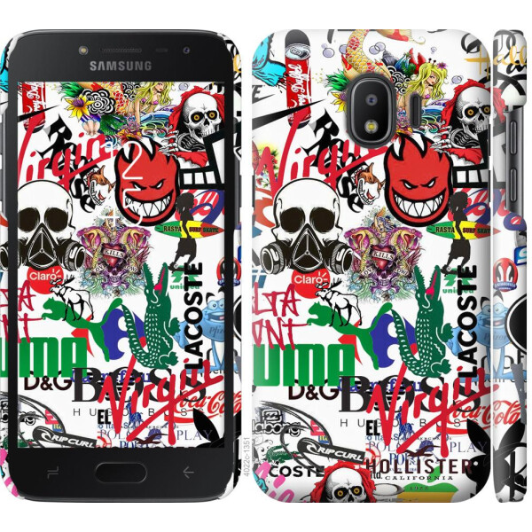 

Чехол на Samsung Galaxy J2 2018 Many different logos (04798)
