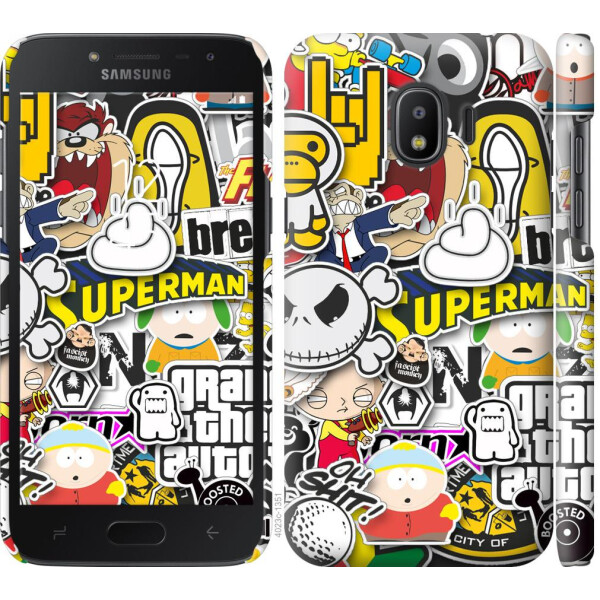 

Чехол на Samsung Galaxy J2 2018 Popular logos (04798)