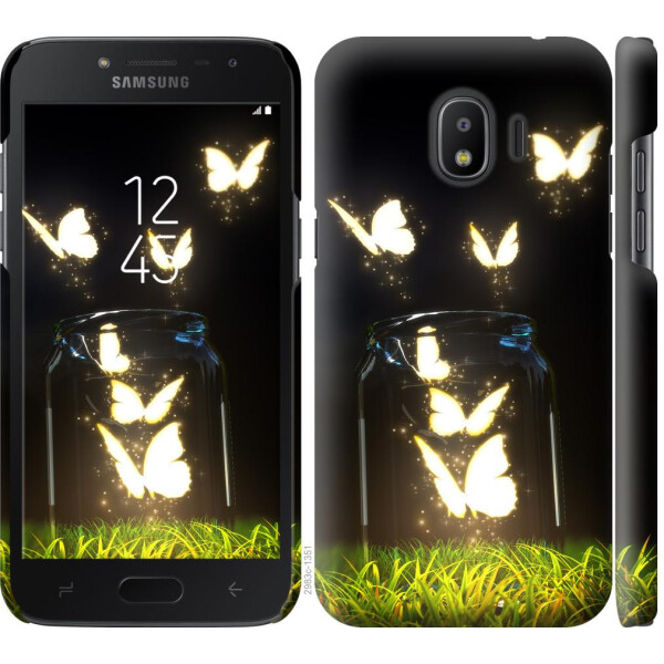 

Чехол на Samsung Galaxy J2 2018 Светящиеся бабочки (04798)
