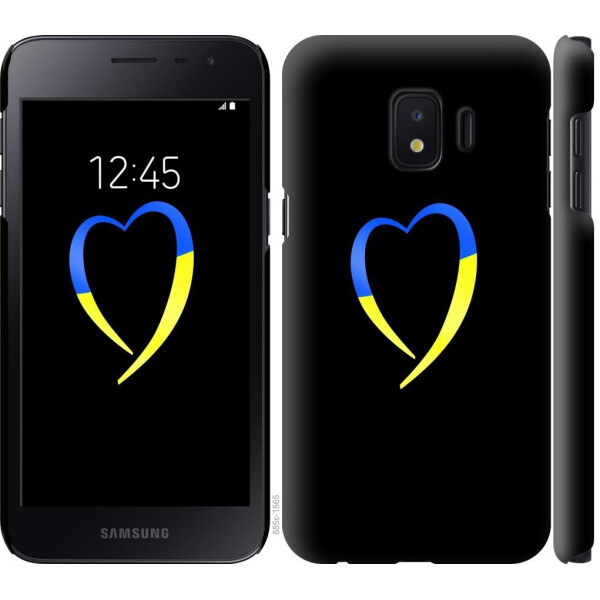 

Чехол на Samsung Galaxy J2 Core Жёлто-голубое сердце (04798)