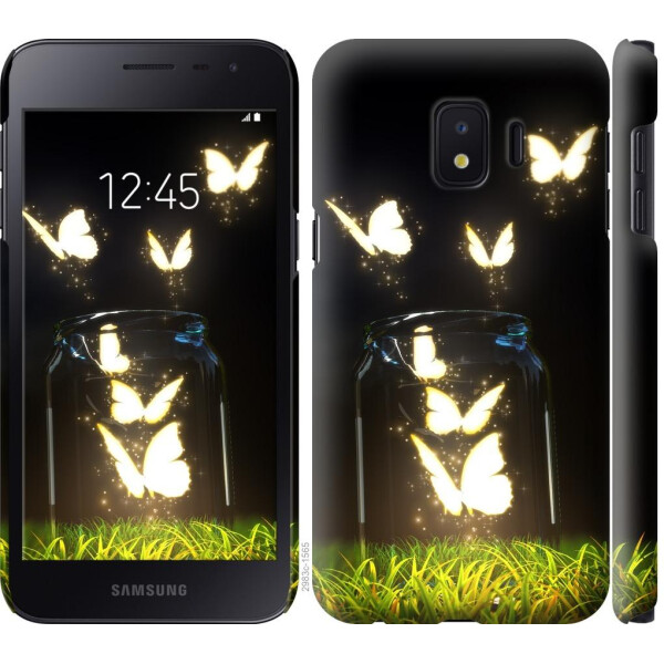 

Чехол на Samsung Galaxy J2 Core Светящиеся бабочки (04798)