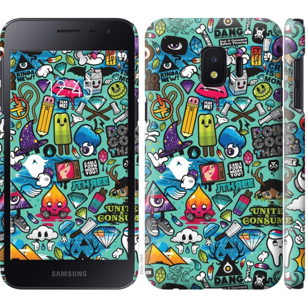 

Чехол на Samsung Galaxy J2 Core Стикер бомбинг 1 (04798)