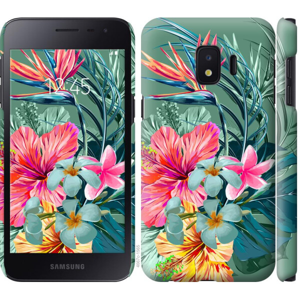 

Чехол на Samsung Galaxy J2 Core Тропические цветы v1 (04798)
