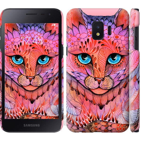 

Чехол на Samsung Galaxy J2 Core Узорчатая кошка (04798)