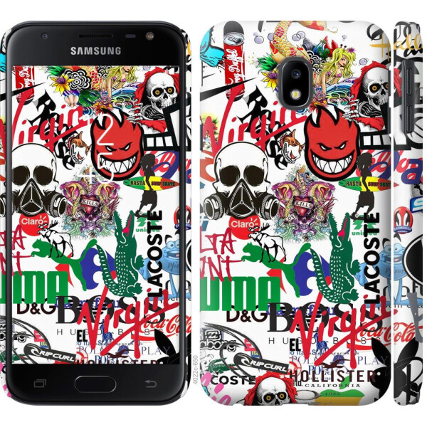 

Чехол на Samsung Galaxy J3 (2017) Many different logos (04798)