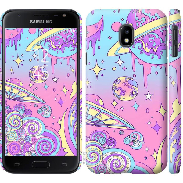 

Чехол на Samsung Galaxy J3 (2017) Розовая галактика (04798)