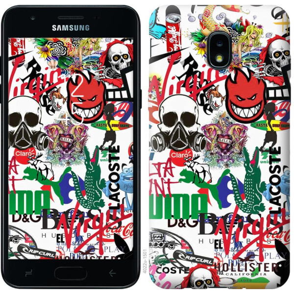 

Чехол на Samsung Galaxy J3 2018 Many different logos (04798)