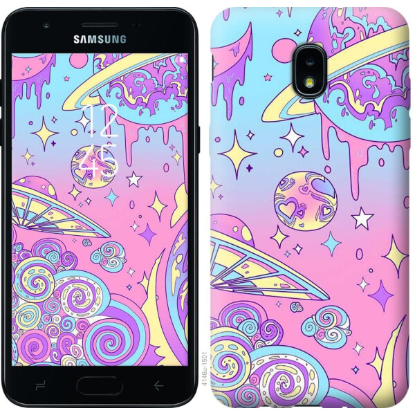 

Чехол на Samsung Galaxy J3 2018 Розовая галактика (04798)