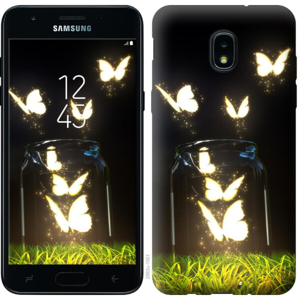 

Чехол на Samsung Galaxy J3 2018 Светящиеся бабочки (04798)