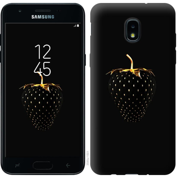 

Чехол на Samsung Galaxy J3 2018 Черная клубника (04798)