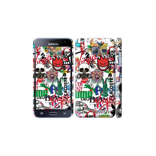 

Чехол на Samsung Galaxy J3 Duos (2016) J320H Many different logos (04798)