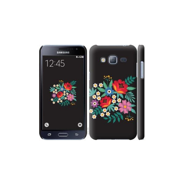 

Чехол на Samsung Galaxy J3 Duos (2016) J320H Вышитые цветы (04798)