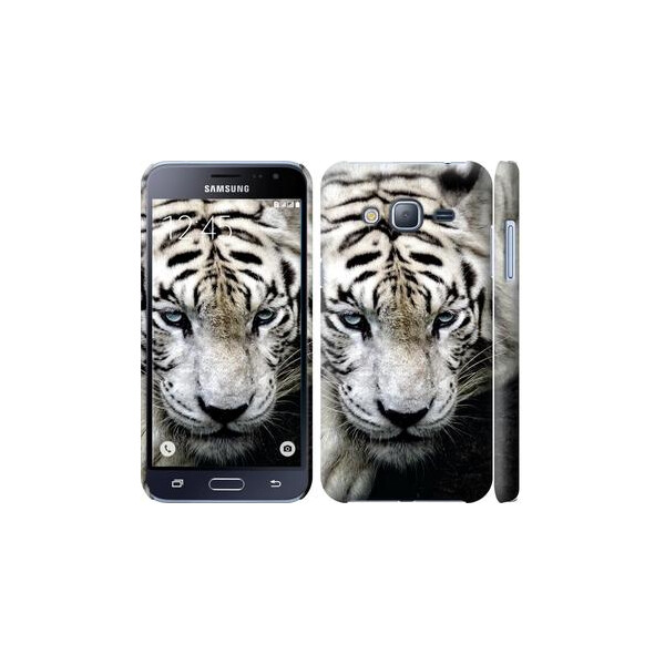

Чехол на Samsung Galaxy J3 Duos (2016) J320H Грустный белый тигр (04798)