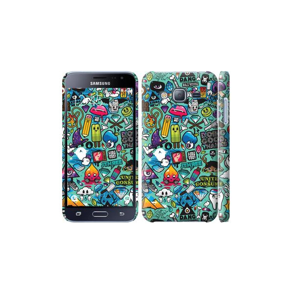 

Чехол на Samsung Galaxy J3 Duos (2016) J320H Стикер бомбинг 1 (04798)
