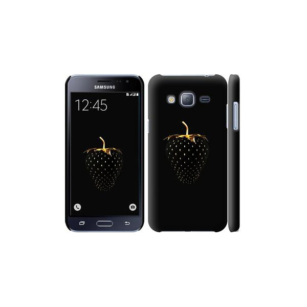 

Чехол на Samsung Galaxy J3 Duos (2016) J320H Черная клубника (04798)