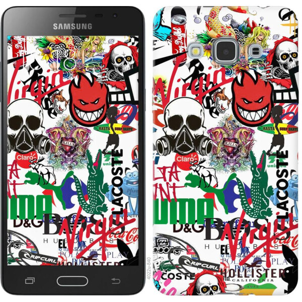 

Чехол на Samsung Galaxy J3 Pro Many different logos (04798)