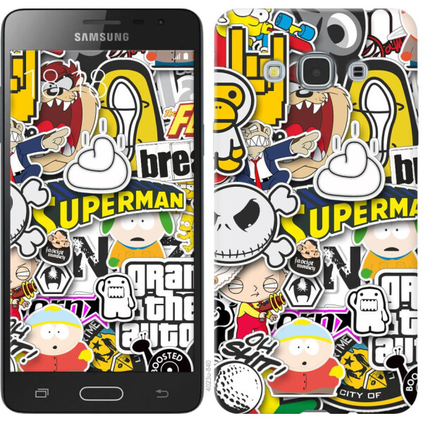 

Чехол на Samsung Galaxy J3 Pro Popular logos (04798)