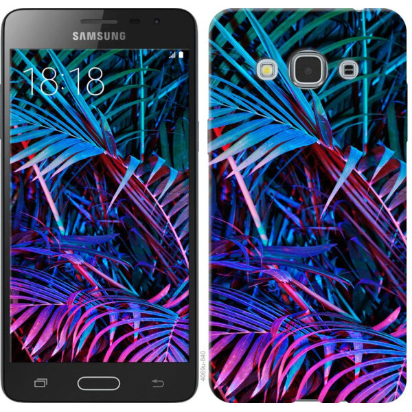 

Чехол на Samsung Galaxy J3 Pro Папоротник под ультрафиолетом (04798)