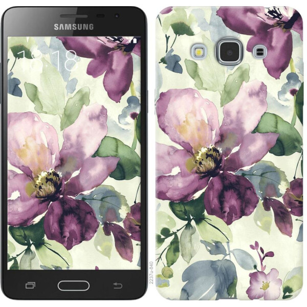 

Чехол на Samsung Galaxy J3 Pro Цветы акварелью (04798)