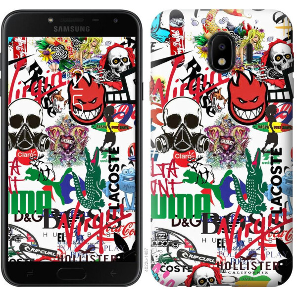 

Чехол на Samsung Galaxy J4 2018 Many different logos (04798)